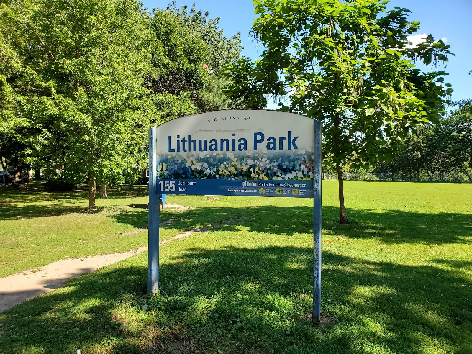 The outside of Lithuania Park Natural Ice Rink, in a photo from its Google Maps listing. — Lithuania Park Natural Ice Rink