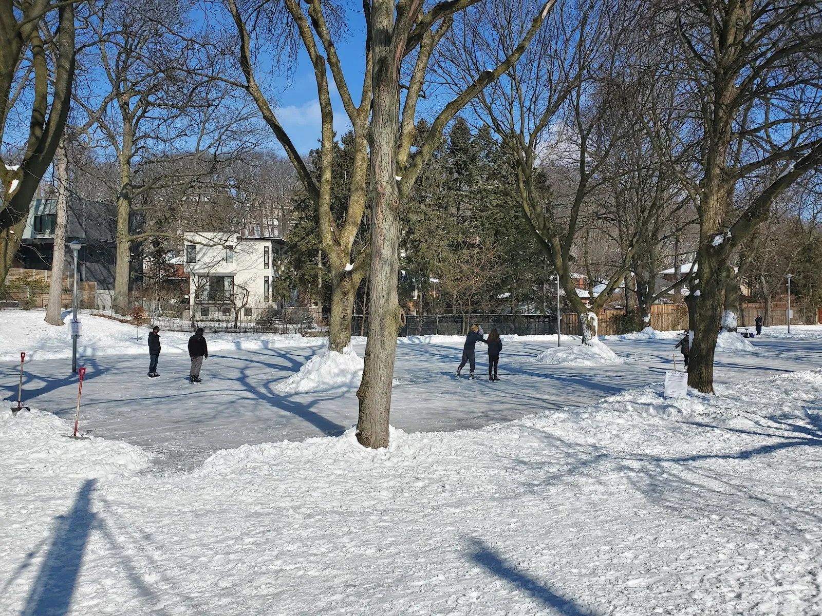 The ice at Love Crescent Parkette Natural Ice Rink, in a photo from its Google Maps listing. — Love Crescent Parkette Natural Ice Rink