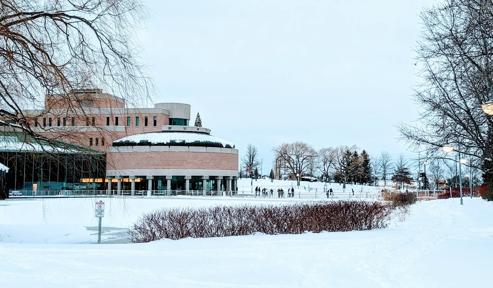 The outside of Markham Civic Centre Outdoor Ice Rink, in a photo from its Google Maps listing. — Markham Civic Centre Outdoor Ice Rink