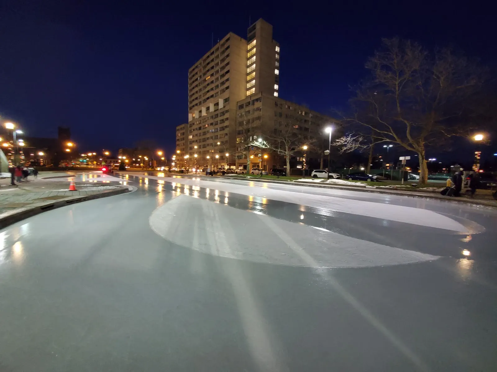 The outside of Martin Luther King Jr. Park Ice Rink, in a photo from its Google Maps listing. — Martin Luther King Jr. Park Ice Rink