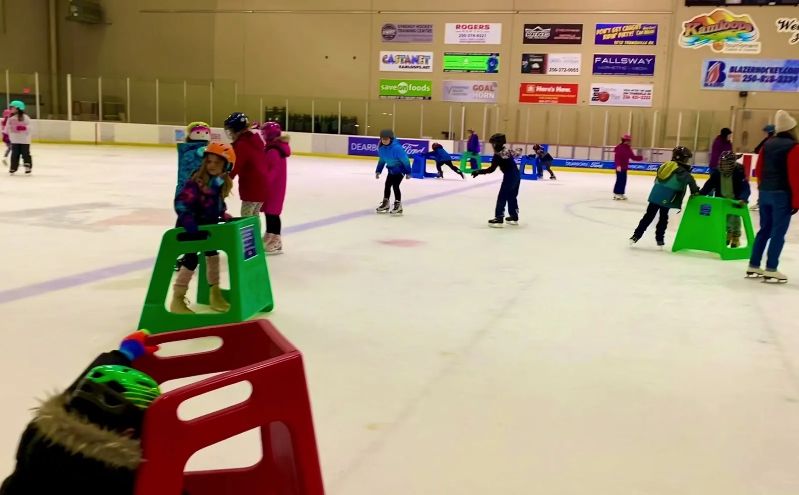 Young skaters on the ice at the McArthur Island Sport and Event Centre. — McArthur Island Sport and Event Centre