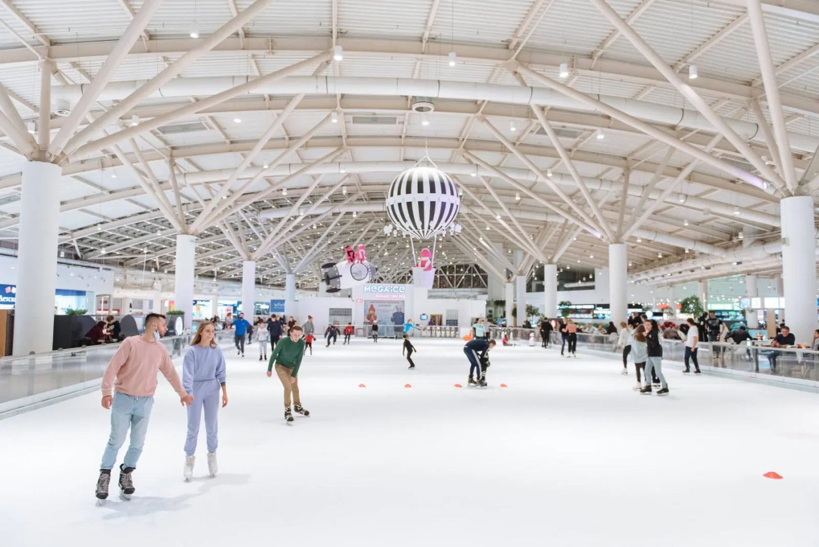 The MEGA ICE rink hall at Aviapark, from the operator's own photo page — MEGA ICE Aviapark