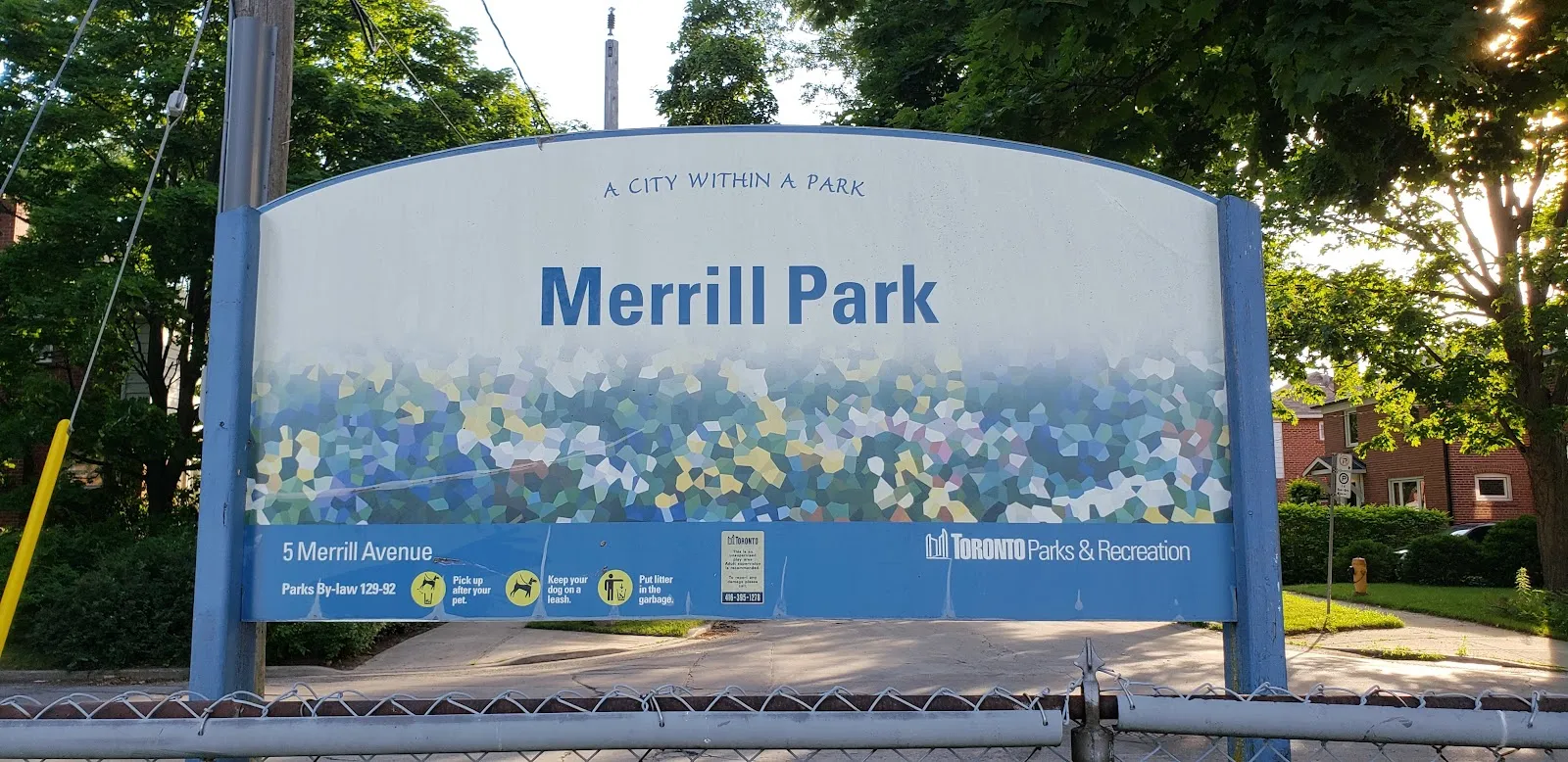 The outside of Merrill Park Natural Ice Rink, in a photo from its Google Maps listing. — Merrill Park Natural Ice Rink