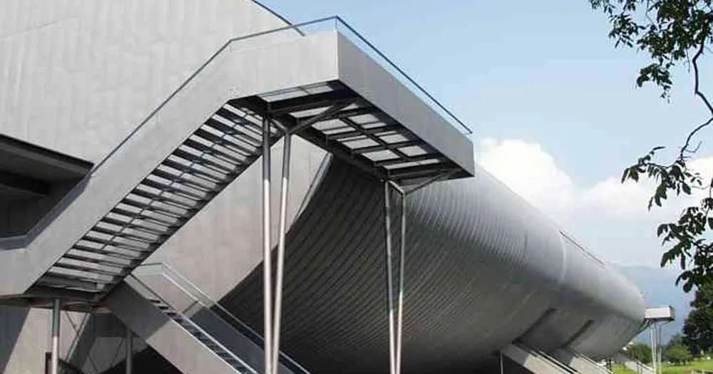 Außenansicht des Messestadions Dornbirn – Messestadion Dornbirn