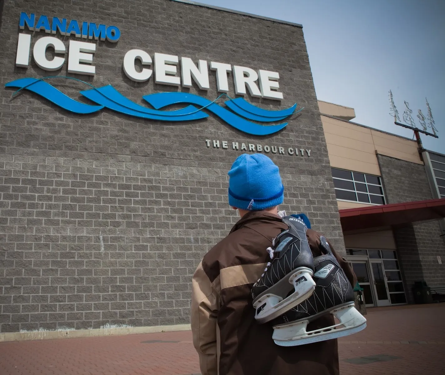 Nanaimo Ice Centre front sign and entrance — Nanaimo Ice Centre