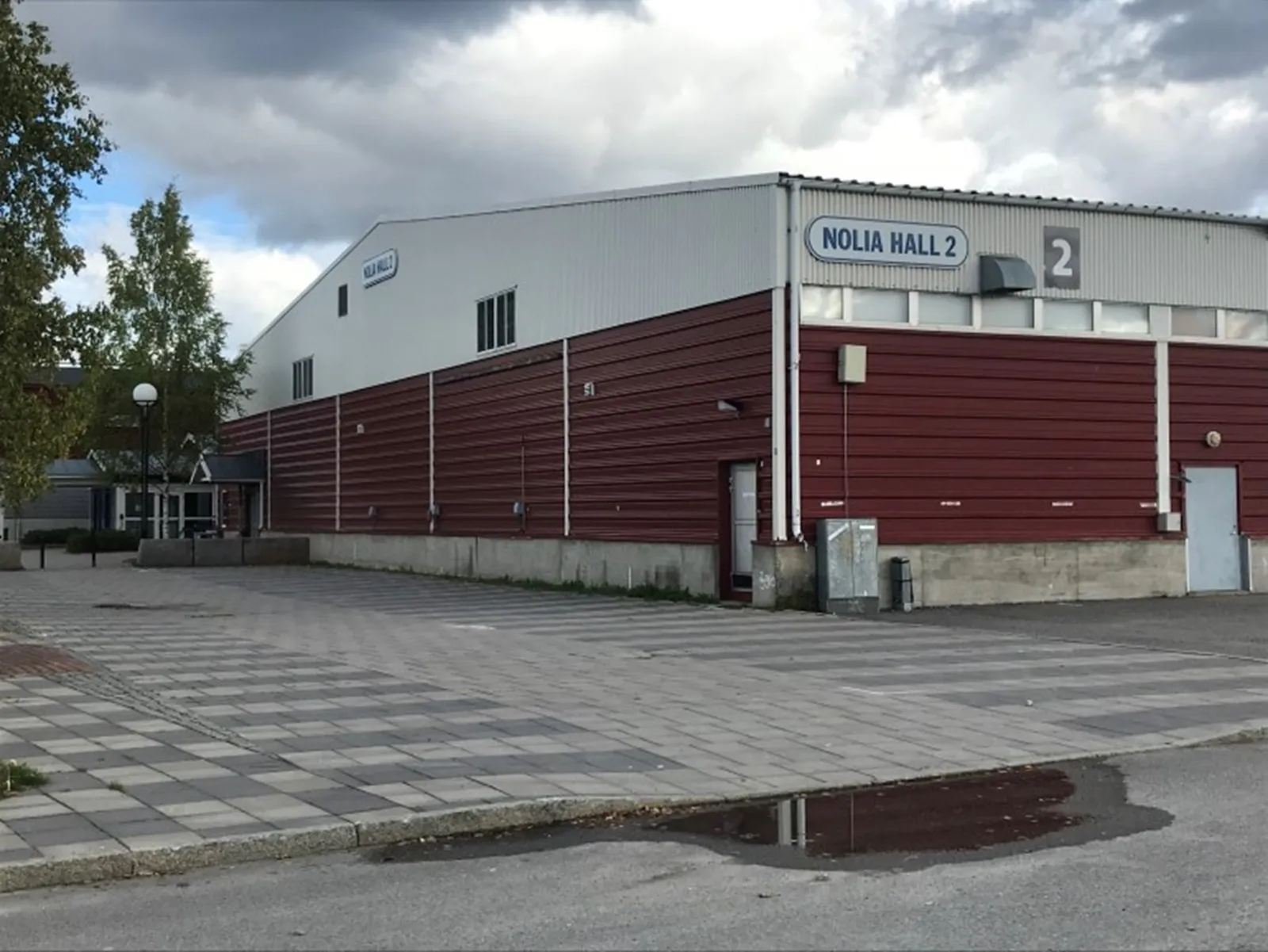 The side of Nolia ishall (hall 2) in Piteå. — Nolia ishall