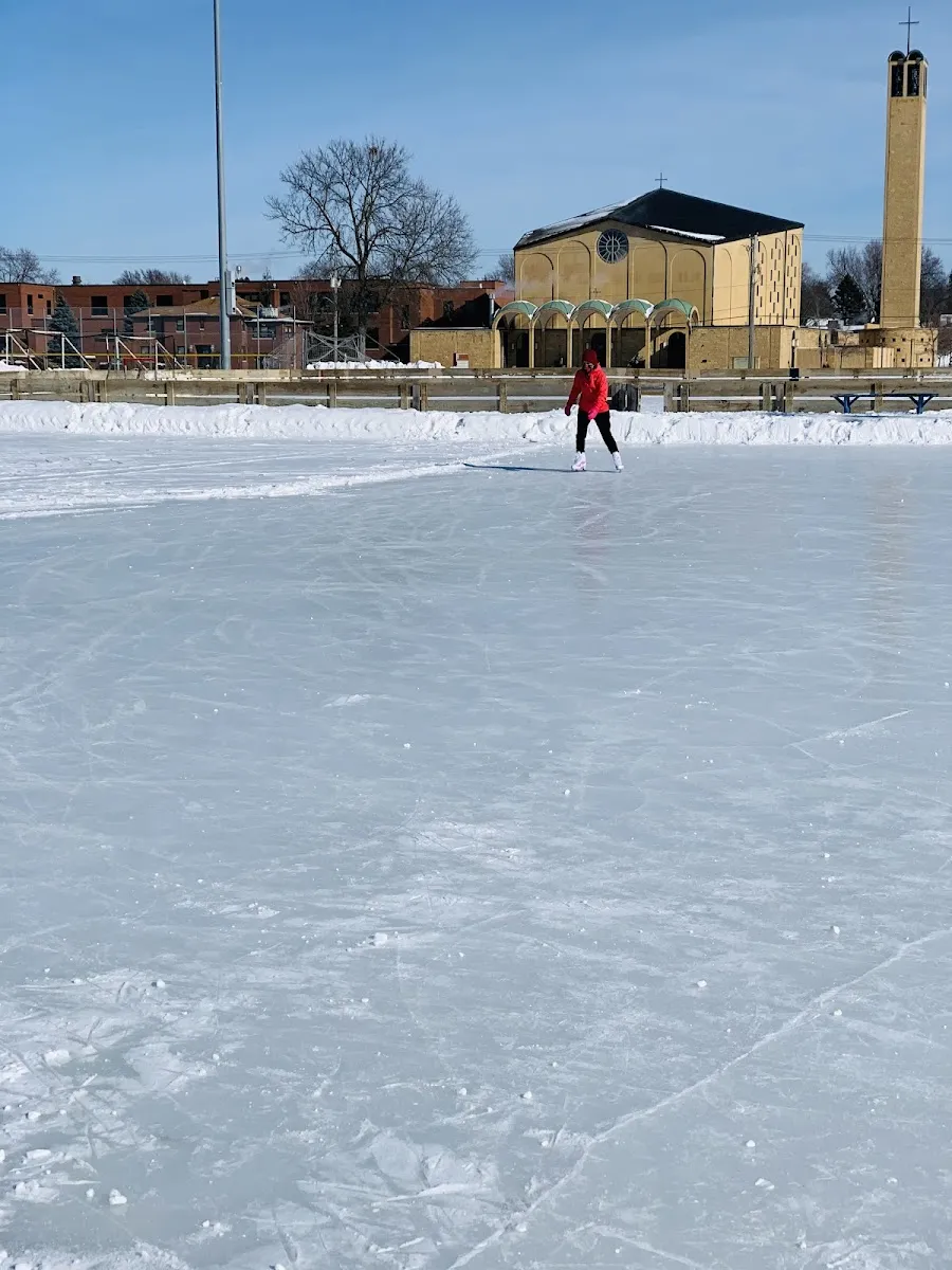 The ice at North Dale Park Outdoor Rink, in a photo from its Google Maps listing. — North Dale Park Outdoor Rink