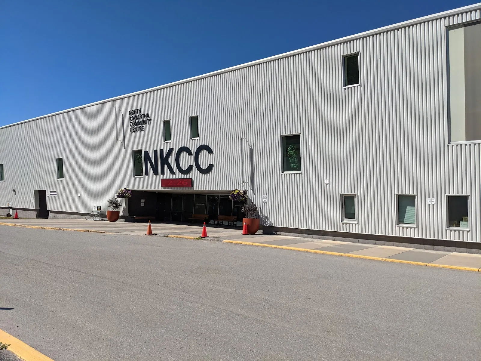 The North Kawartha Community Centre (NKCC) building and entrance — North Kawartha Community Centre