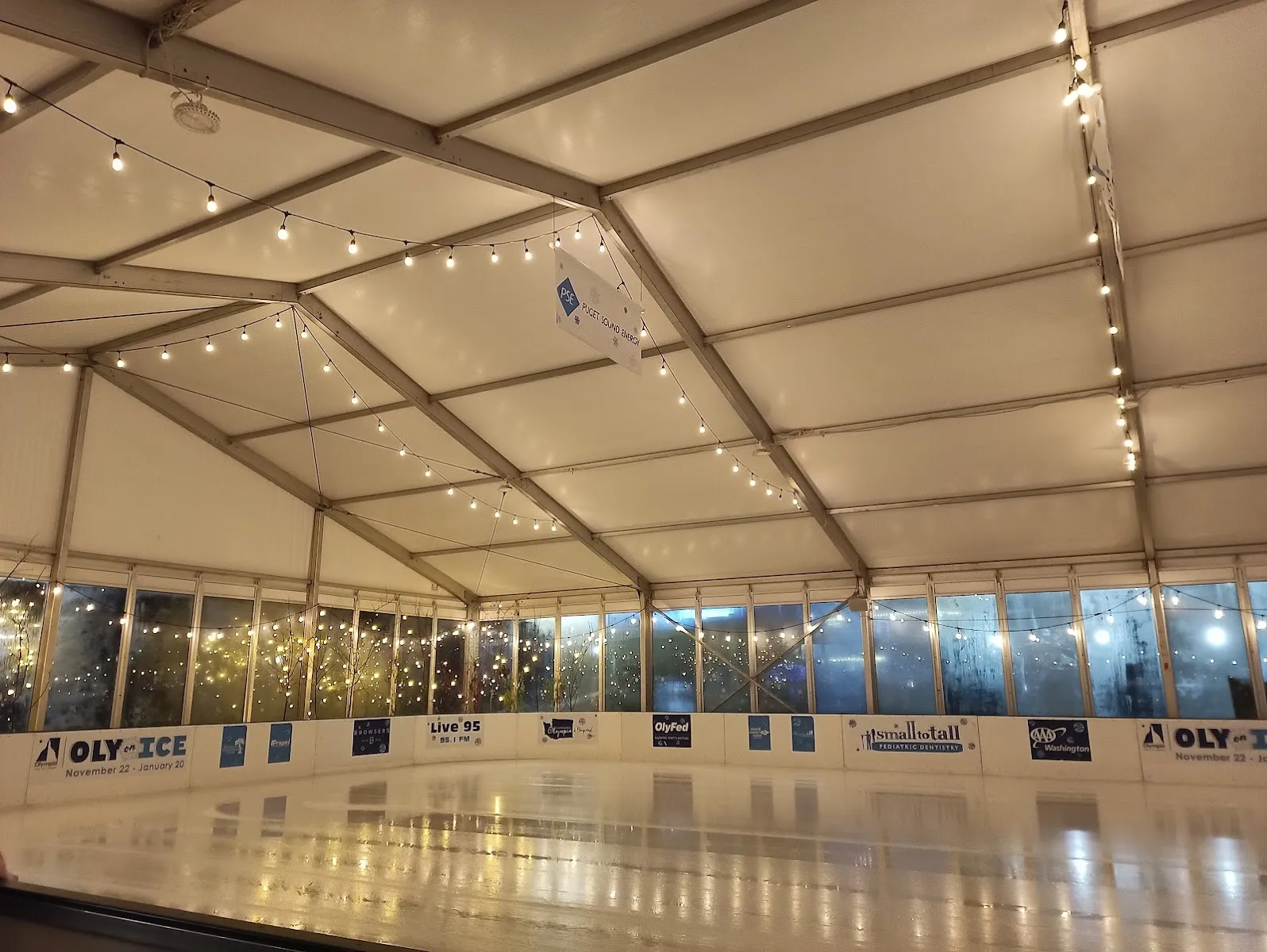 The ice at Oly on Ice, in a photo from its Google Maps listing. — Oly on Ice