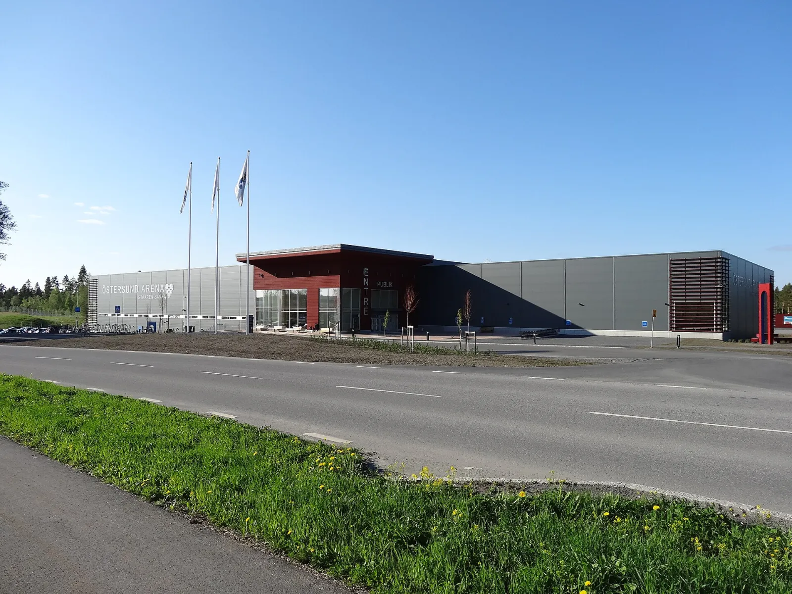 Östersund Arena seen from the outside — Östersund Arena