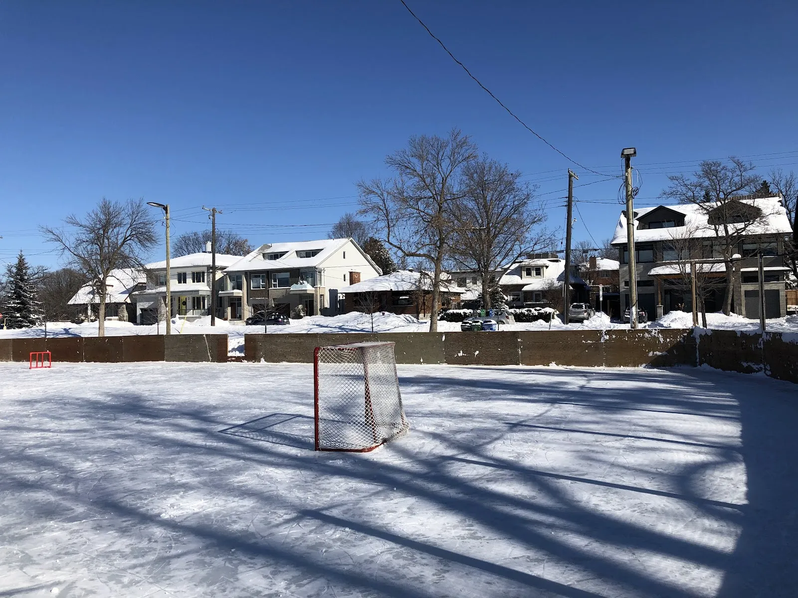 The ice at Champlain Park Outdoor Rink, in a photo from its Google Maps listing. — Champlain Park Outdoor Rink