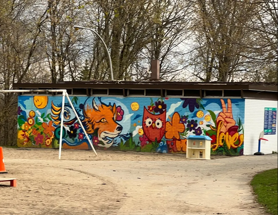 The outside of Frank Ryan Park Outdoor Rink, in a photo from its Google Maps listing. — Frank Ryan Park Outdoor Rink