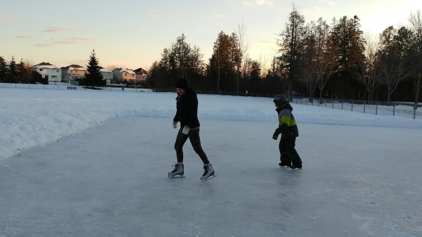The ice at Mattawa Park Outdoor Rink, in a photo from its Google Maps listing. — Mattawa Park Outdoor Rink