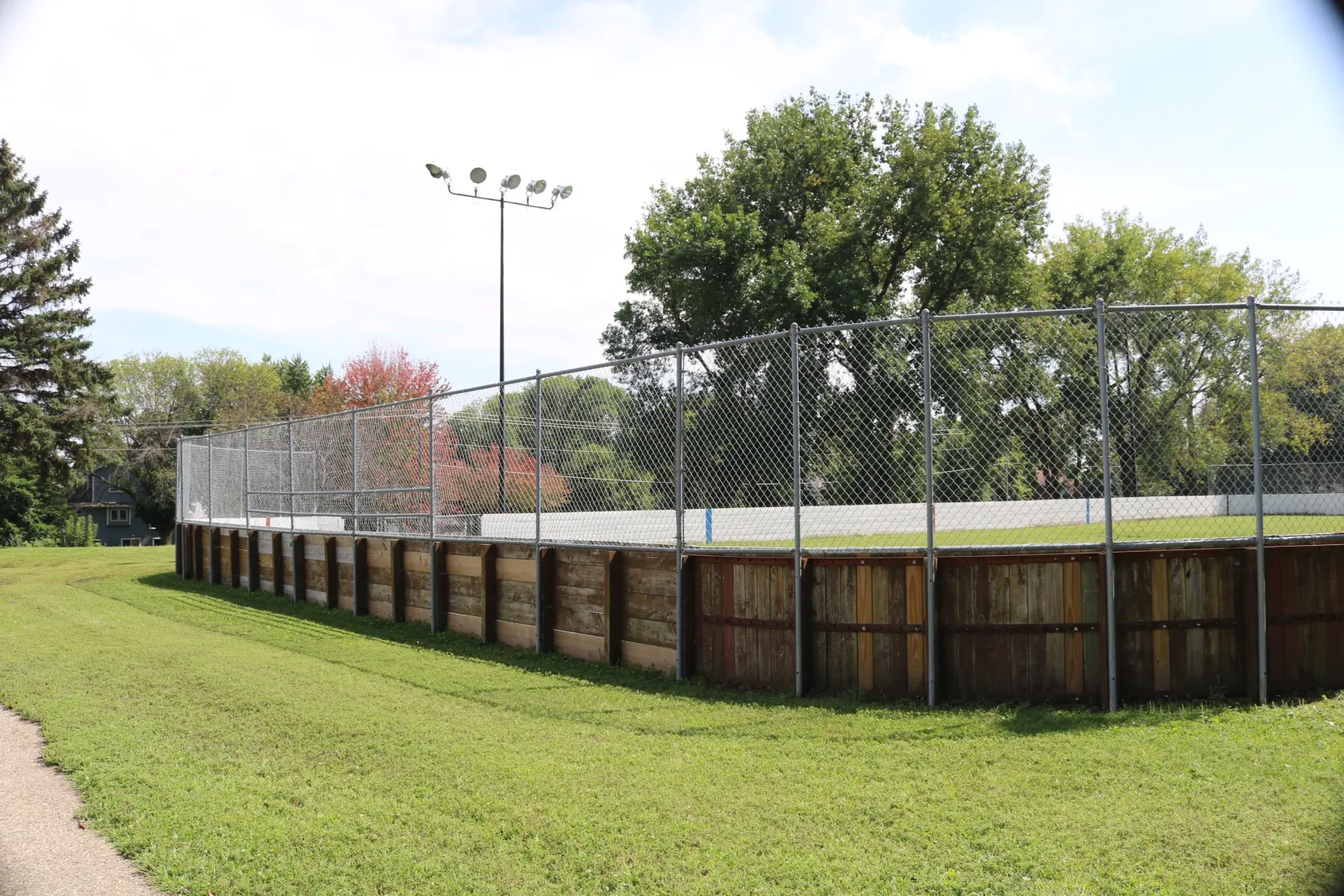Paha Sapa hockey rink (City of Burnsville page photo, taken when the rink is not iced) — Paha Sapa Park Outdoor Rink