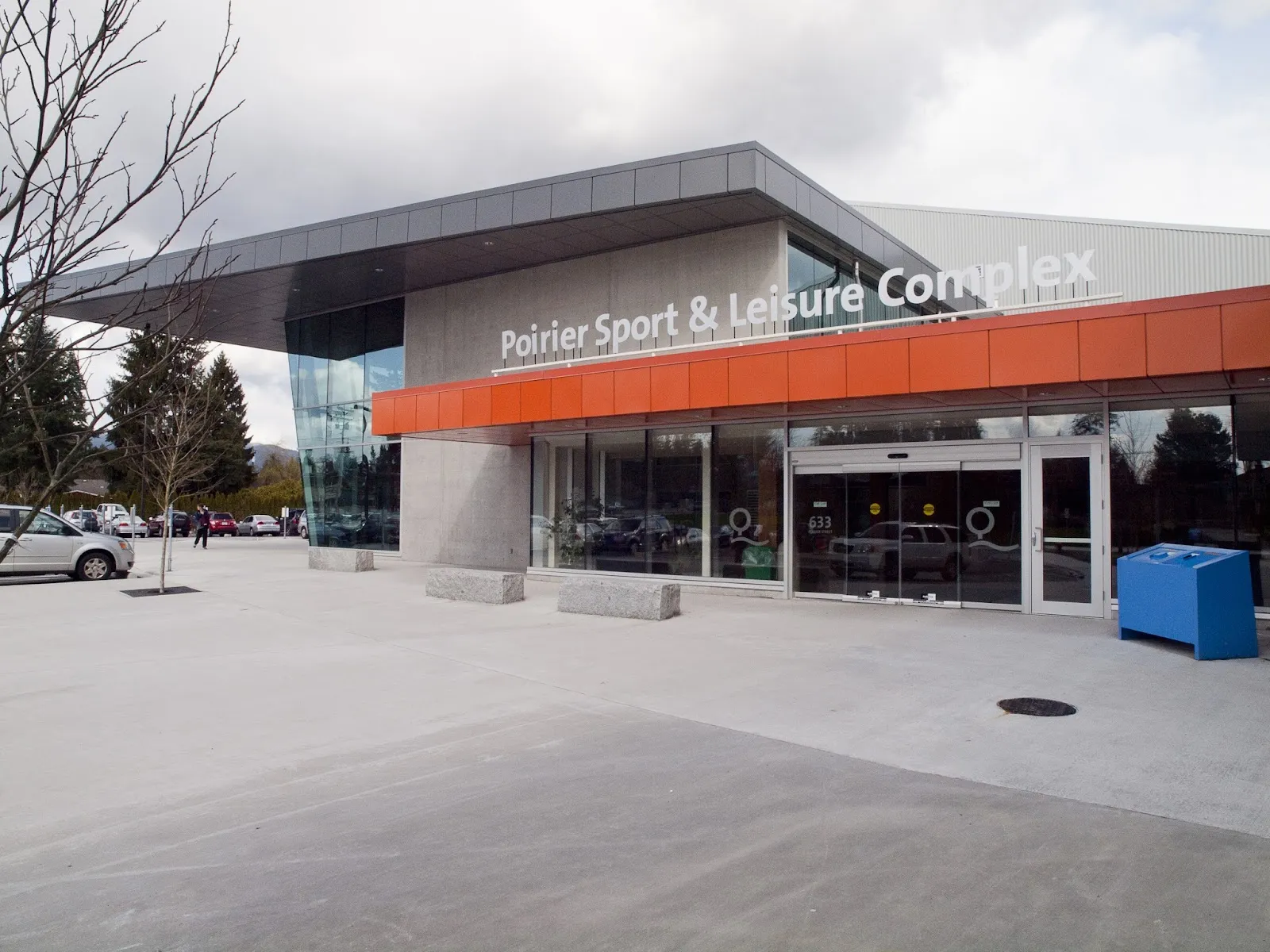 Poirier Sport and Leisure Complex, 633 Poirier Street, Coquitlam: the main entrance — Poirier Sport and Leisure Complex