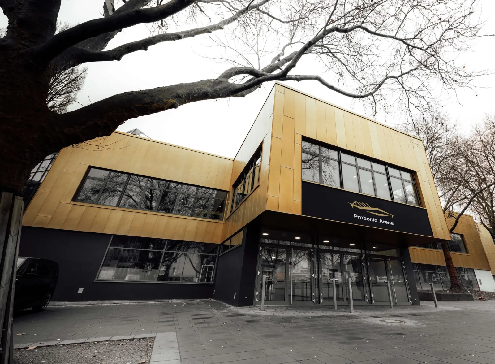 Entrance front of the Probonio Arena (Eissporthalle Kassel) — Probonio Arena (Eissporthalle Kassel)