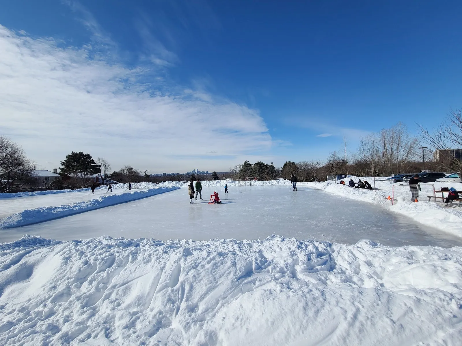 The ice at Ranchdale Park Natural Ice Rink, in a photo from its Google Maps listing. — Ranchdale Park Natural Ice Rink
