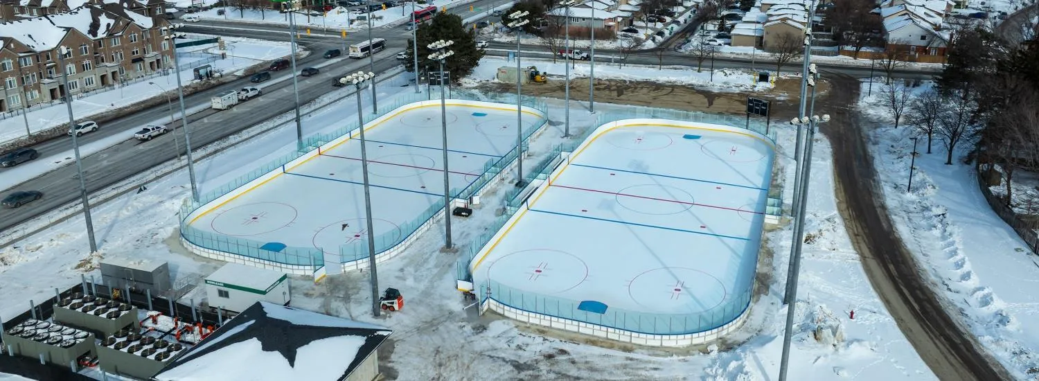 The outside of Sandalwood Park Outdoor Skating Rinks, in a photo from its Google Maps listing. — Sandalwood Park Outdoor Skating Rinks