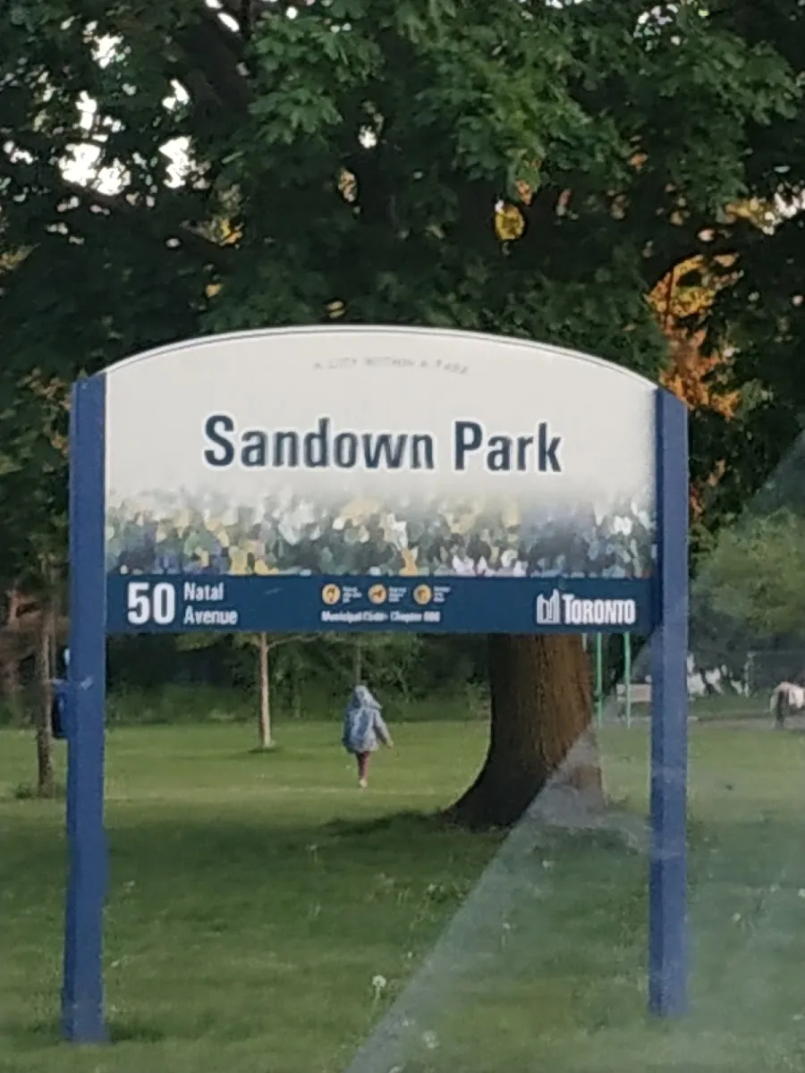 The Sandown Park sign, in a photo from its Google Maps listing. — Sandown Park Natural Ice Rink