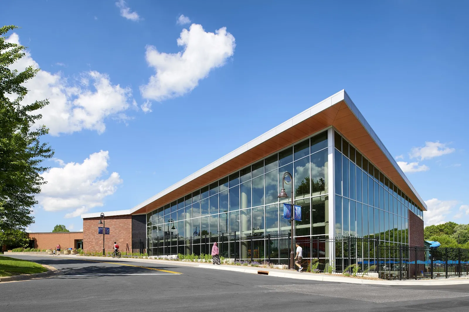 The outside of Shoreview Commons Outdoor Rink, in a photo from its Google Maps listing. — Shoreview Commons Outdoor Rink