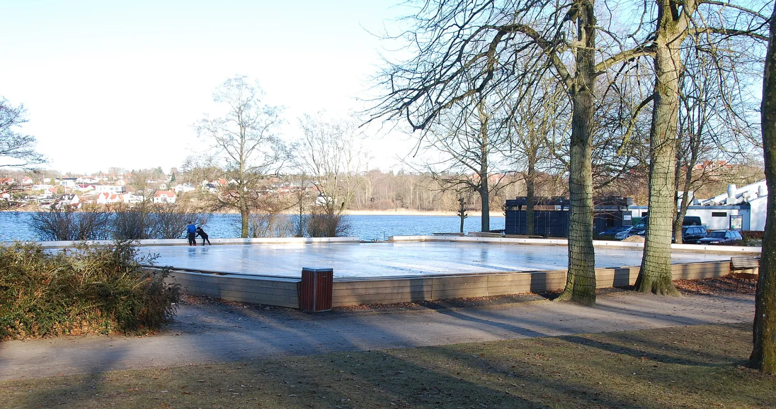 The rink on Borgvold by the lake in Viborg, March 2011 — Viborg Skøjtebane