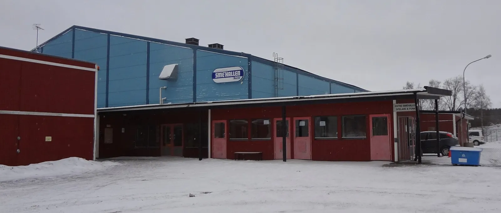 Entrance of the ishall (Sméhallen), Eskilstuna — Sméhallen