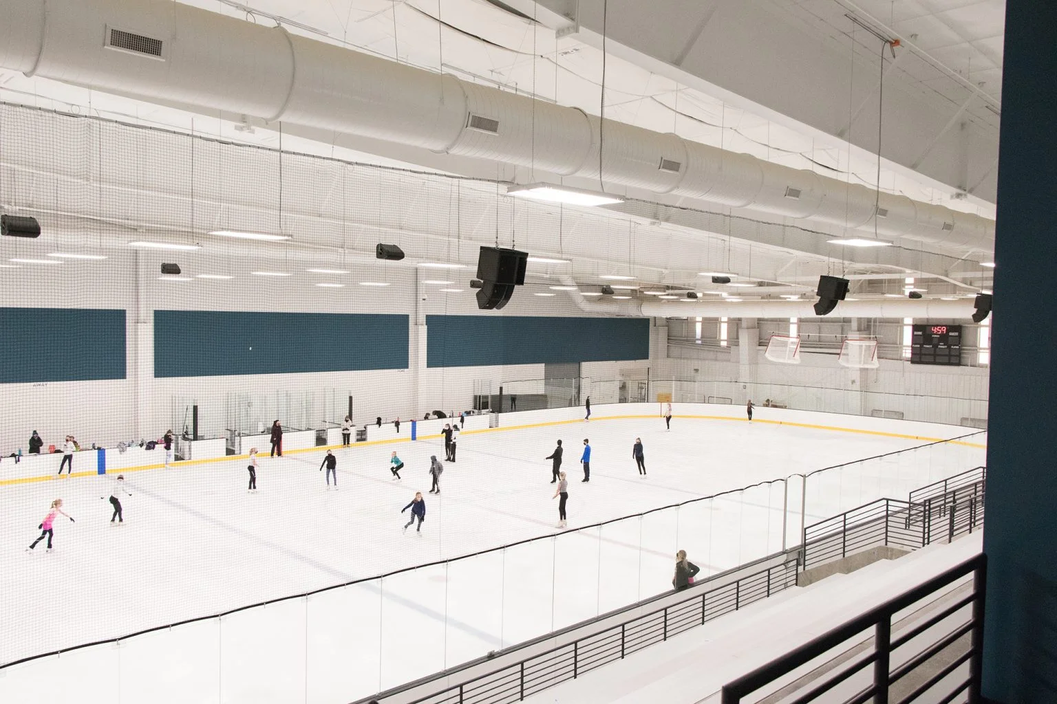 Skating inside the South Suburban Sports Complex on East County Line Road. — South Suburban Sports Complex Ice Arena