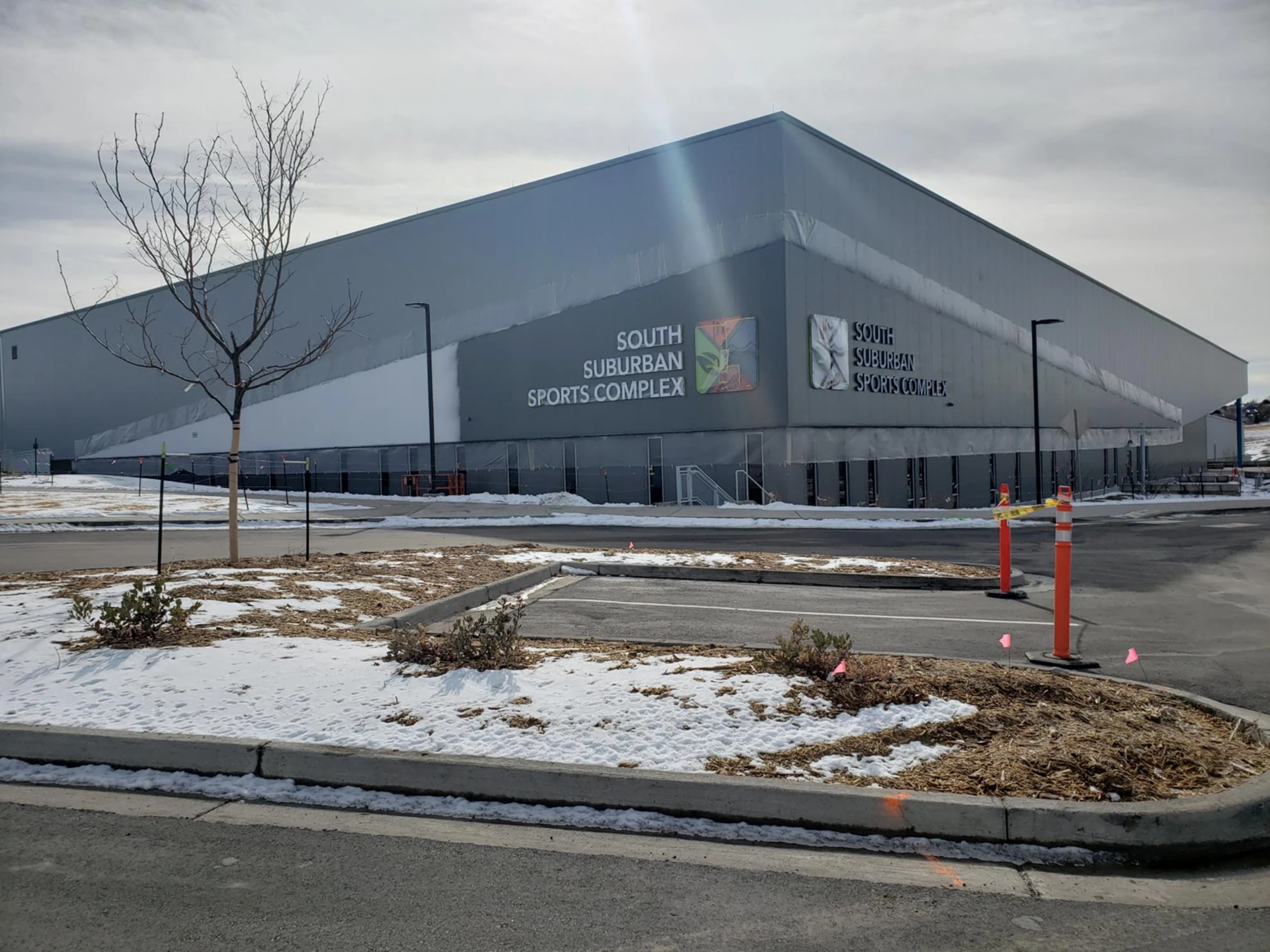 The South Suburban Sports Complex entrance after construction. — South Suburban Sports Complex Ice Arena