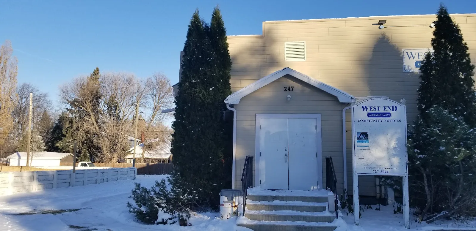 The outside of West End Community Centre Rink, in a photo from its Google Maps listing. — West End Community Centre Rink