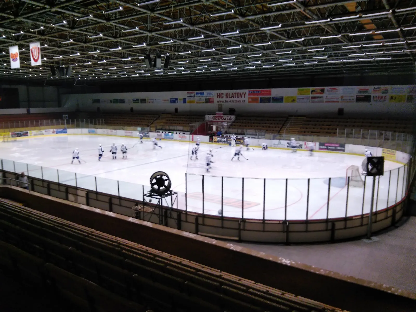 Ice surface and stands of the Zimní stadion in Klatovy — Zimní stadion Klatovy