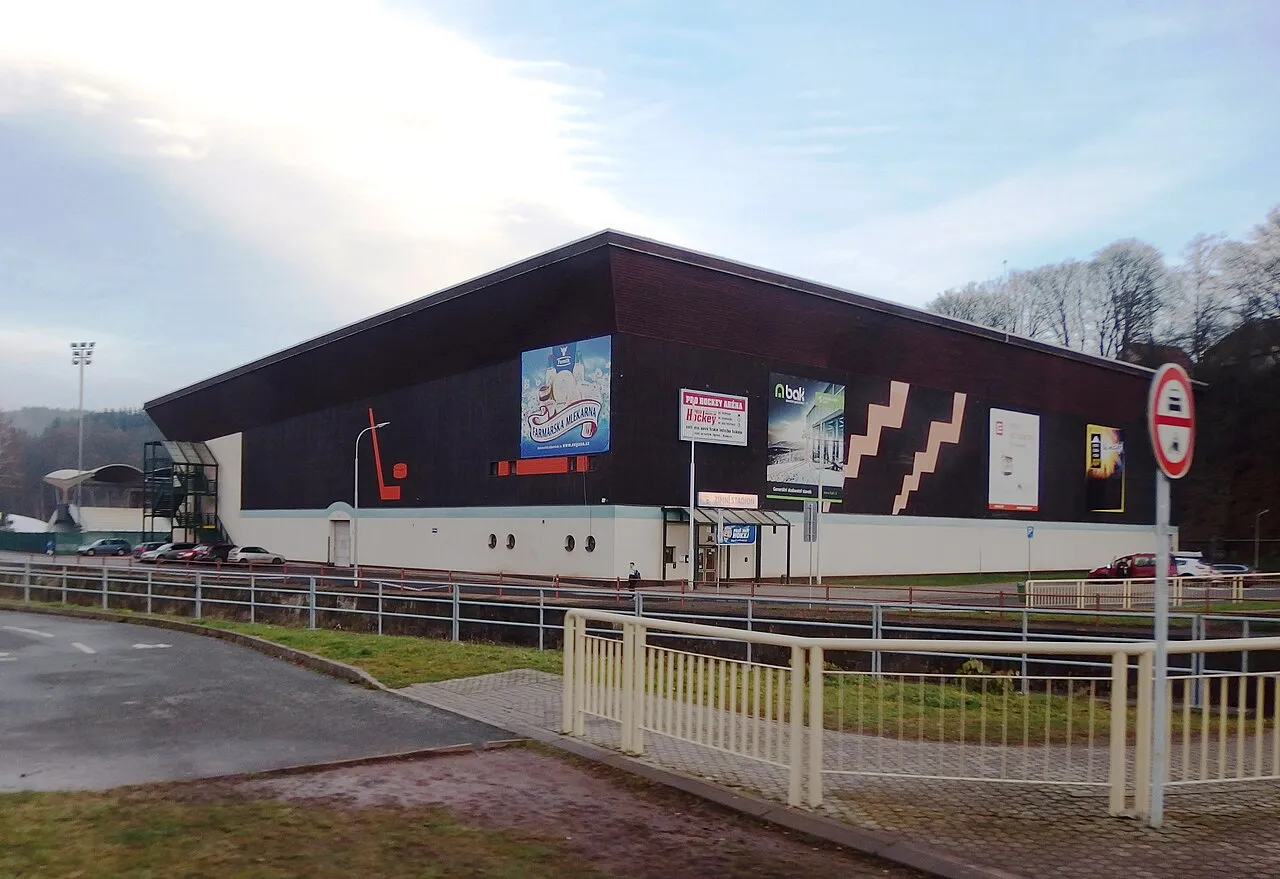 The Zimní stadion Trutnov building seen from the street — Zimní stadion Trutnov